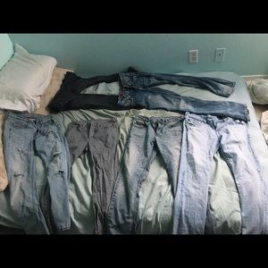 6 pairs of jeans